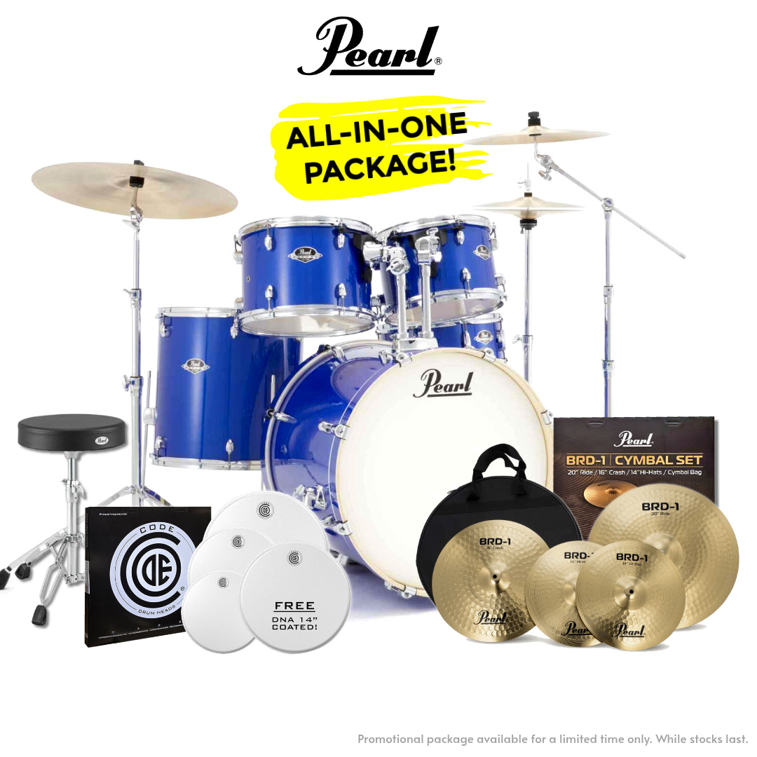 Pearl EXX Export Plus 22" Rock Kit Package in Midnight Blue