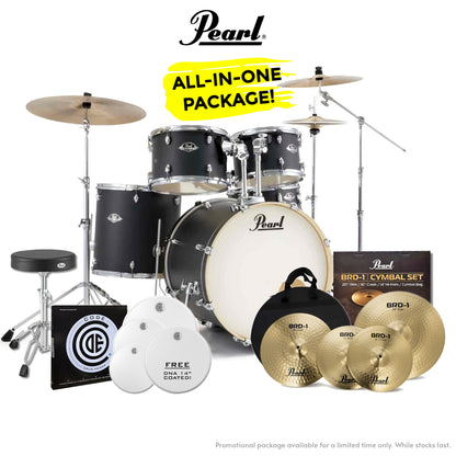 Pearl EXX Export Plus 22" Rock Kit Package inin Graphite Slate