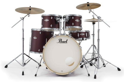 Pearl EXX Export Plus 22" Rock Kit Package in Satin Scarlet