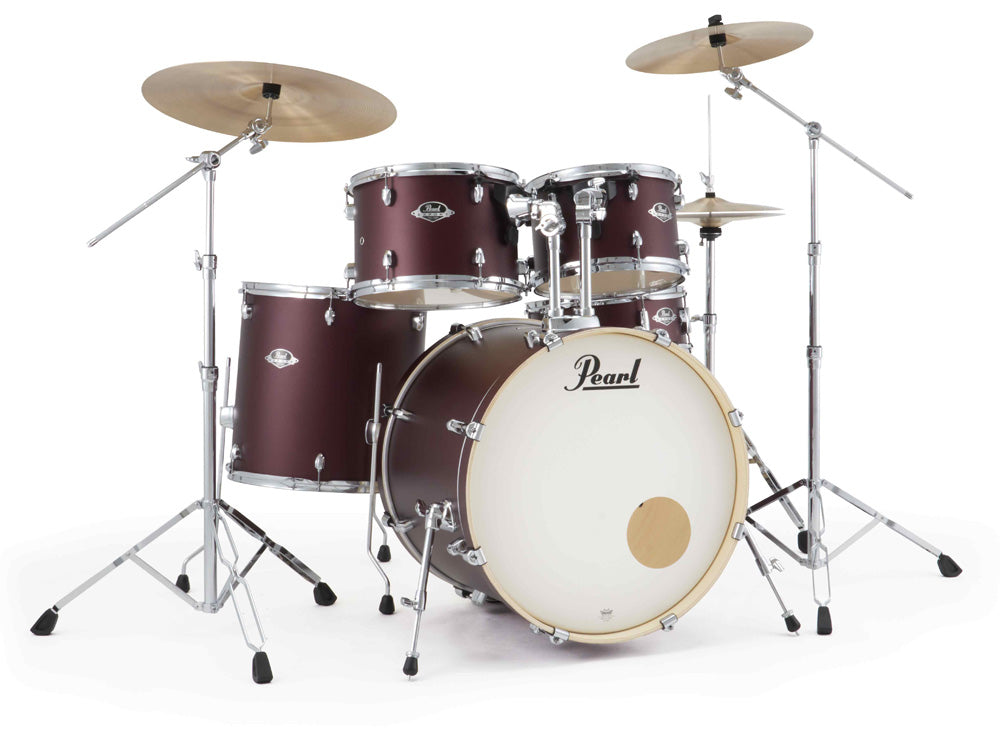 Pearl EXX Export Plus 22" Rock Kit Package in Satin Scarlet