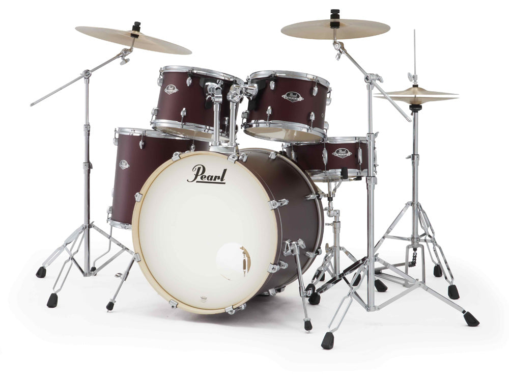 Pearl EXX Export Plus 22" Rock Kit Package in Satin Scarlet