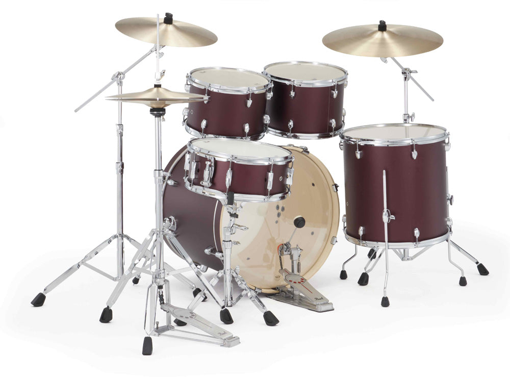 Pearl EXX Export Plus 22" Rock Kit Package in Satin Scarlet
