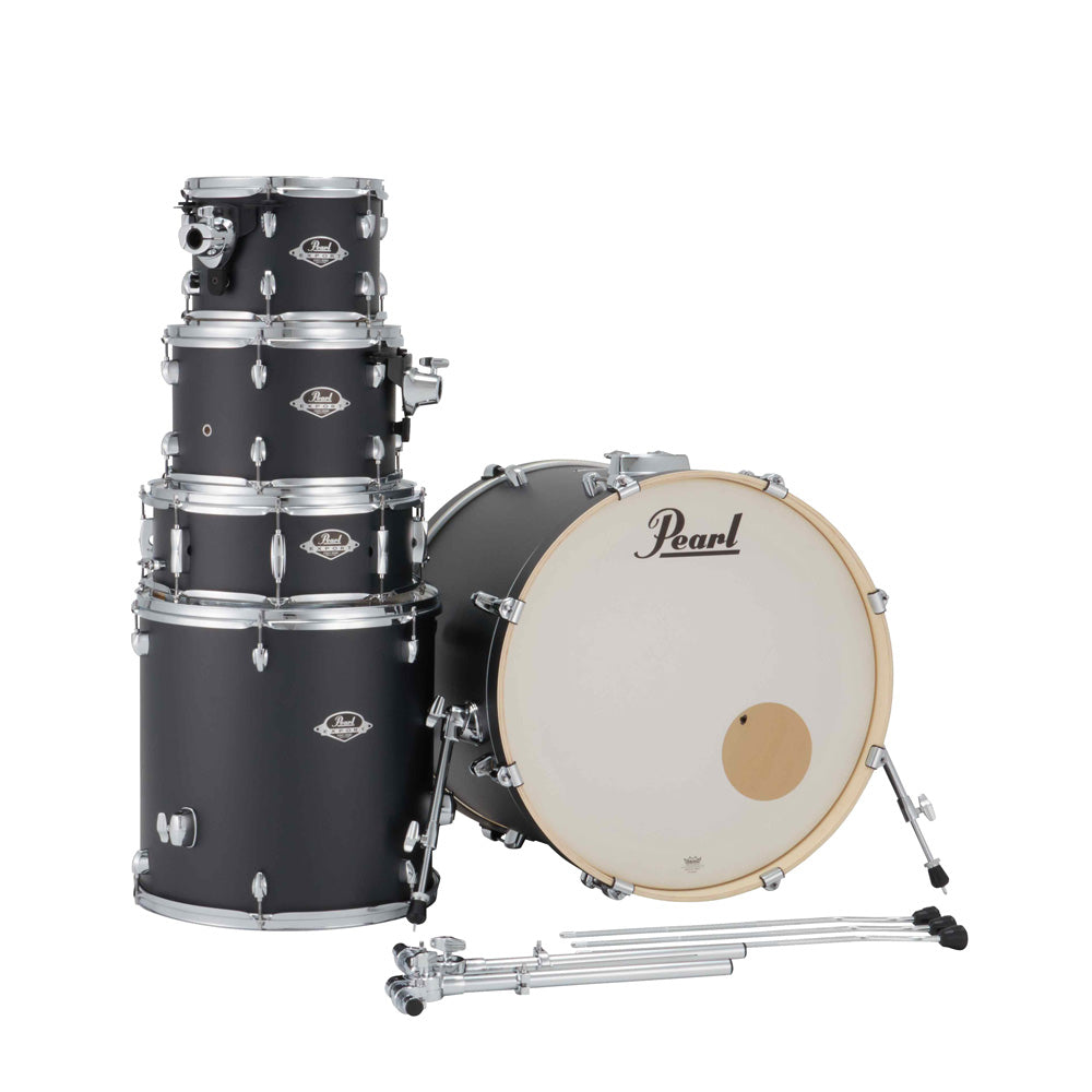 Pearl Export Plus 5-Piece Fusion Plus Drum Kit with Cymbal Pack in Graphite Slate