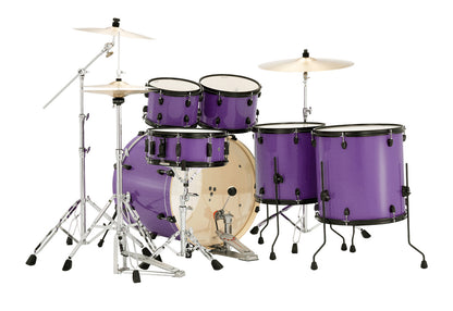 Pearl Export LTD ED. 6-Piece Drumkit w/Hardware (22/10/12/14/16) in Satin Deep Nebula w/Black Hardware