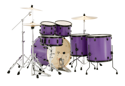 Pearl Export LTD ED. 6-Piece Drumkit w/Hardware (22/10/12/14/16) in Satin Deep Nebula w/Black Hardware