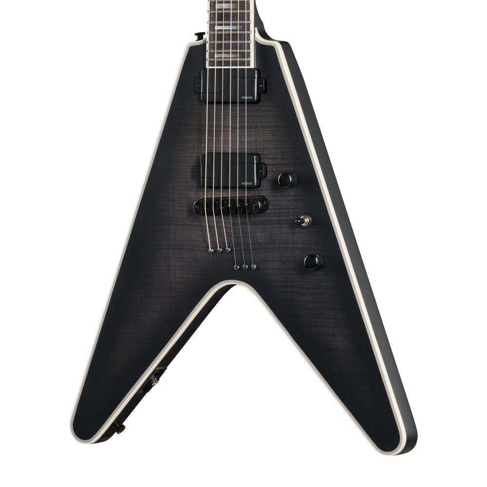 Epiphone Prophecy Flying V in Obsidian Storm Satin