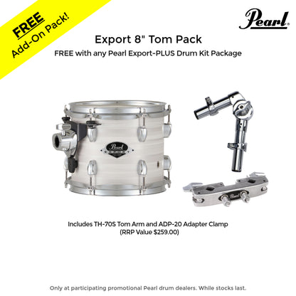 Pearl EXX Export Plus 22" Fusion Kit Package in Slipstream White
