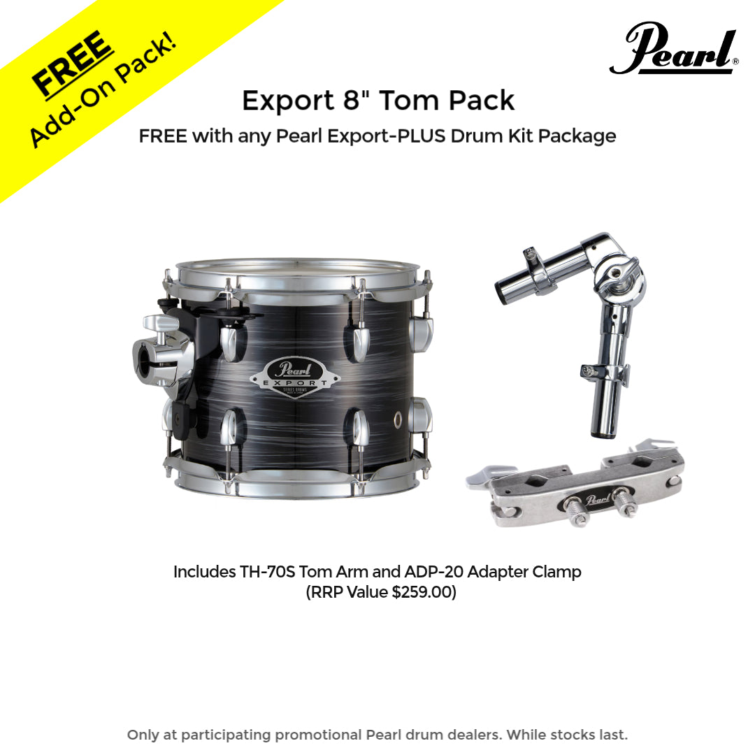 Pearl EXX Export Plus 22" Fusion Kit Package in Graphite Silver Twist