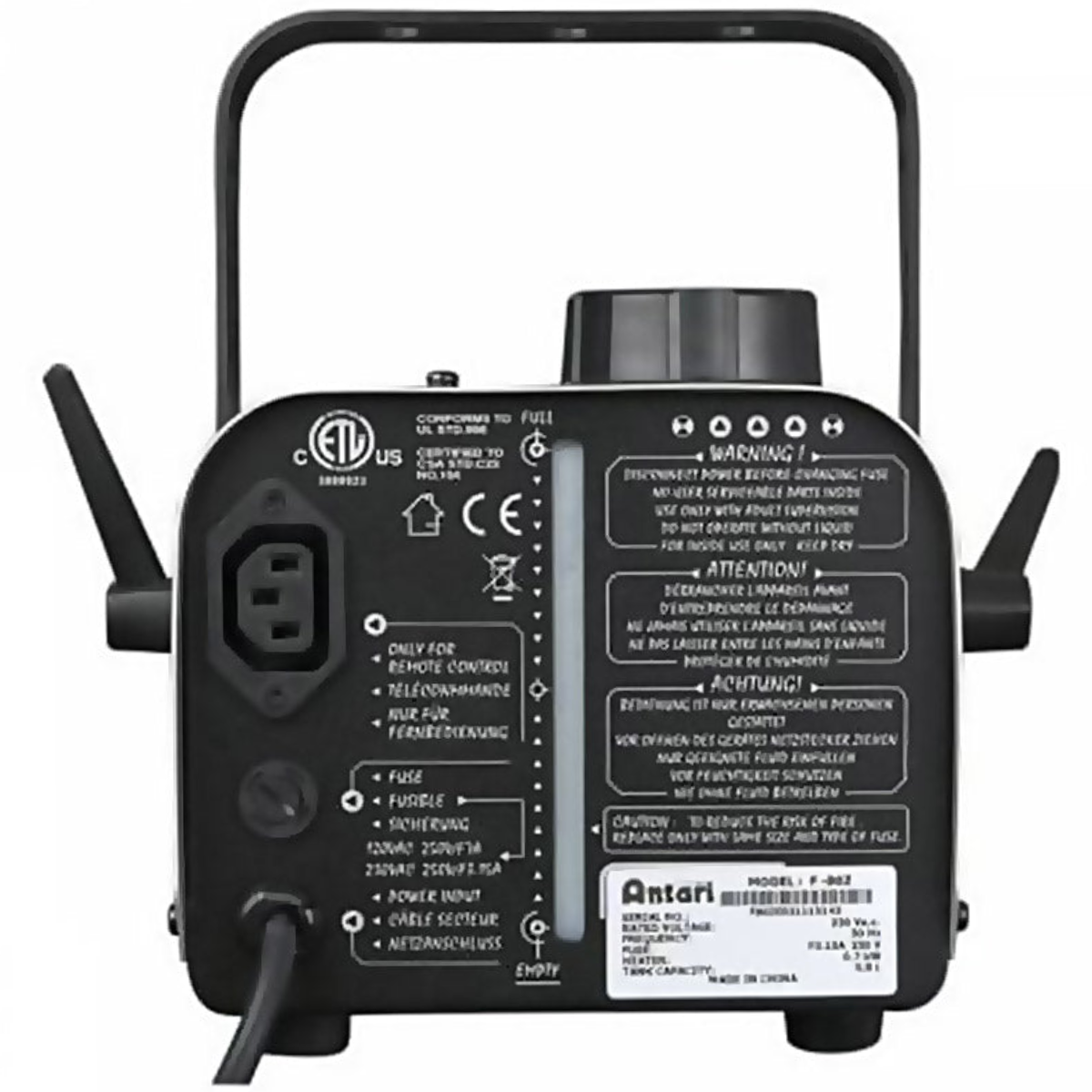 Antari F80Z 700W Mini Fog Machine with Wired Remote Control