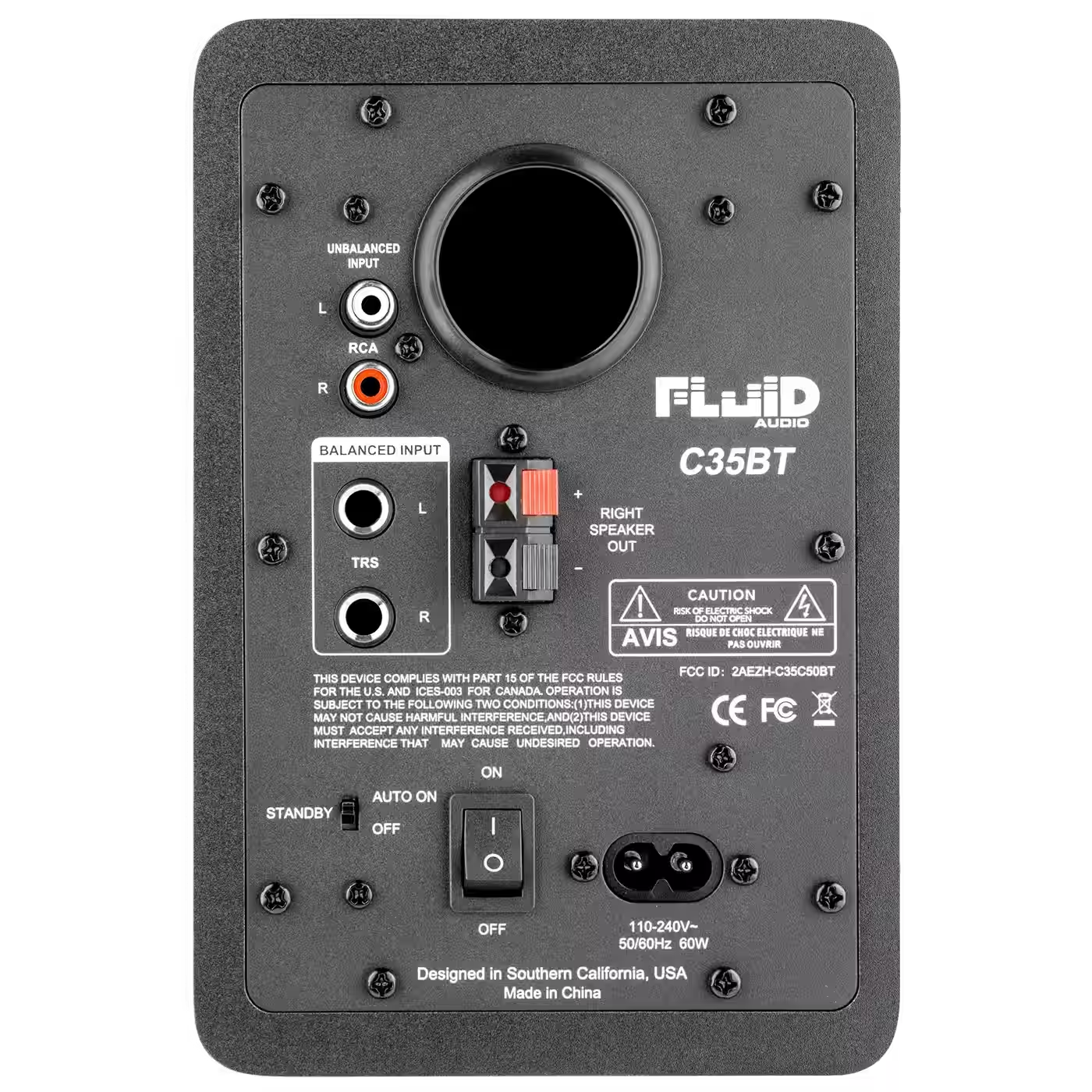 Fluid Audio C35BT Active 3.5” Two-Way Studio Reference Monitor (Pair)
