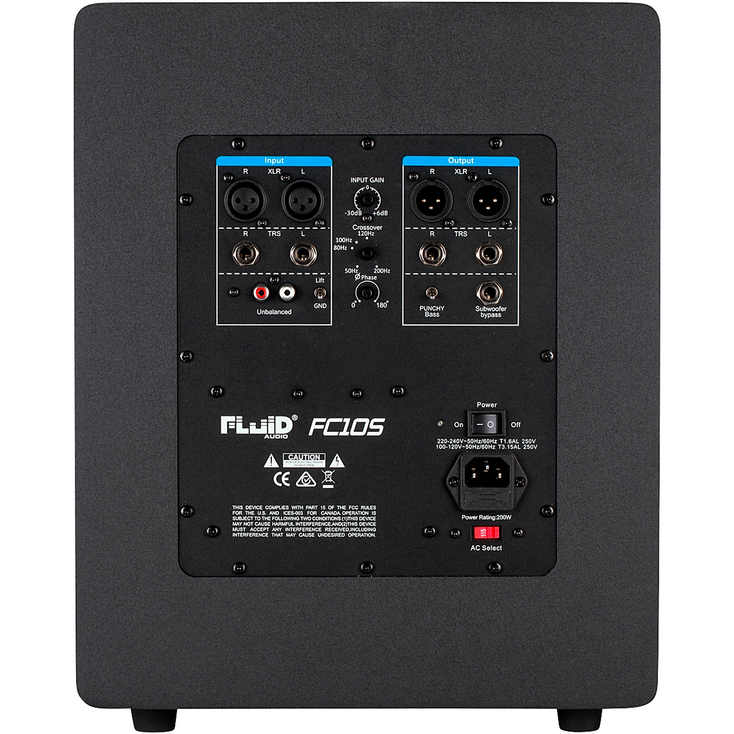 Fluid Audio FC10S Active 10” Studio Subwoofer