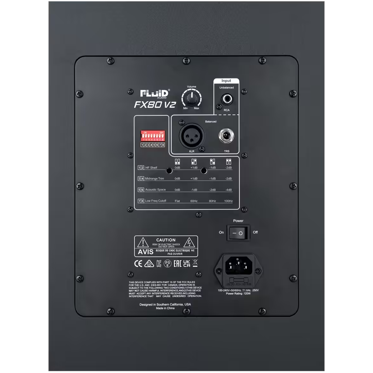 Fluid Audio FX80 V2 Active 8” Two-Way Studio Reference Monitor