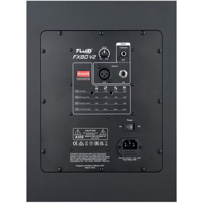 Fluid Audio FX80 V2 Active 8” Two-Way Studio Reference Monitor