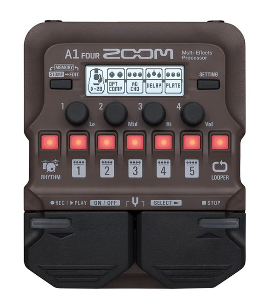 Zoom A1 Four Acoustic Instrument Multi-Effect Processor
