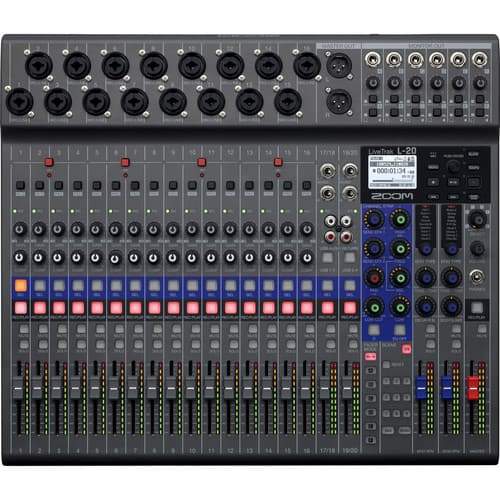 Zoom LiveTrak L 20 Digital Recording Mixer