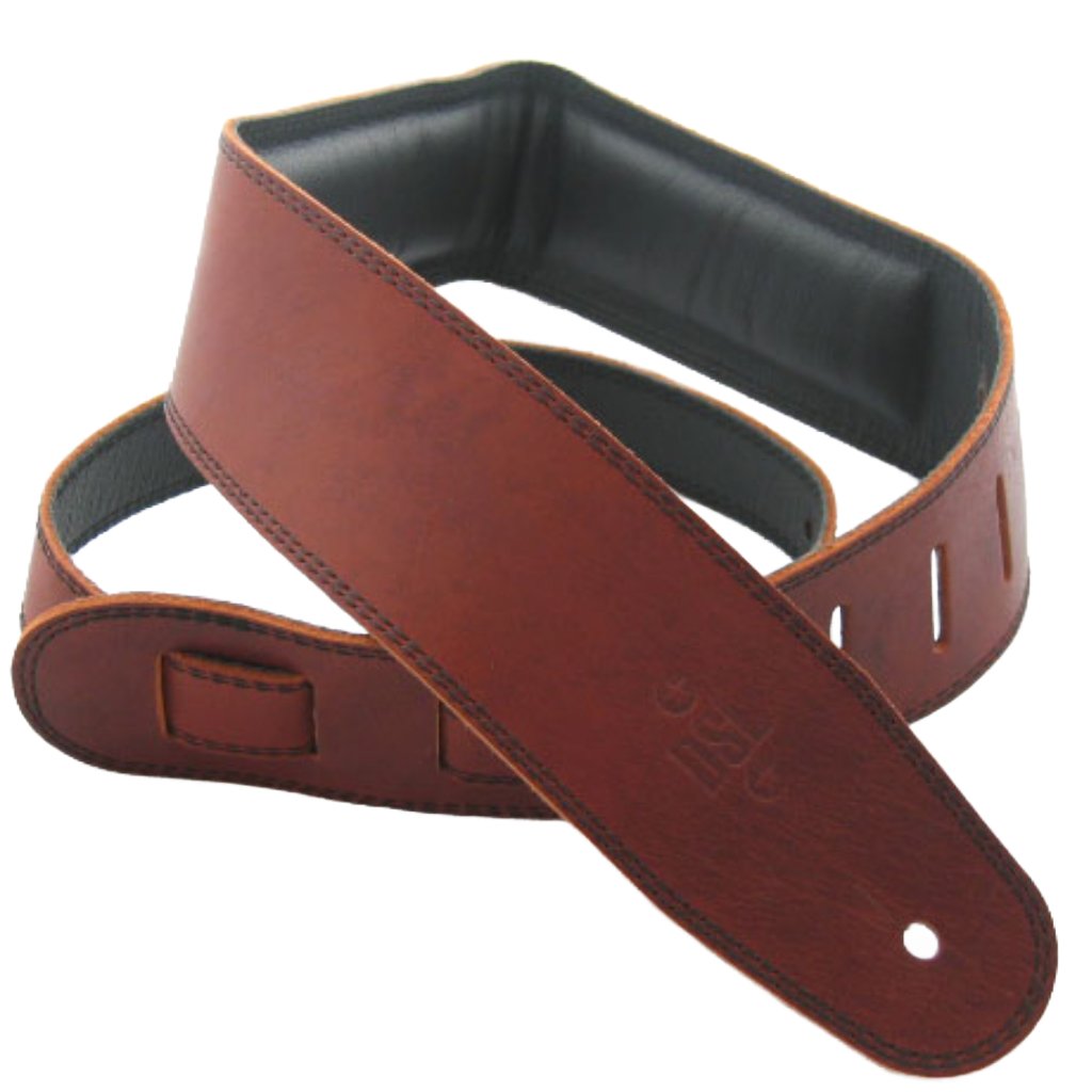 DSL 2.5" Padded Garment Strap in Maroon & Black