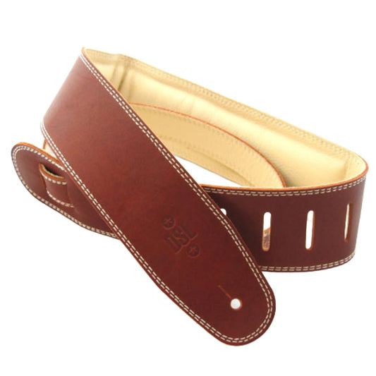 DSL 2.5" Padded Garment Strap in Maroon & Beige