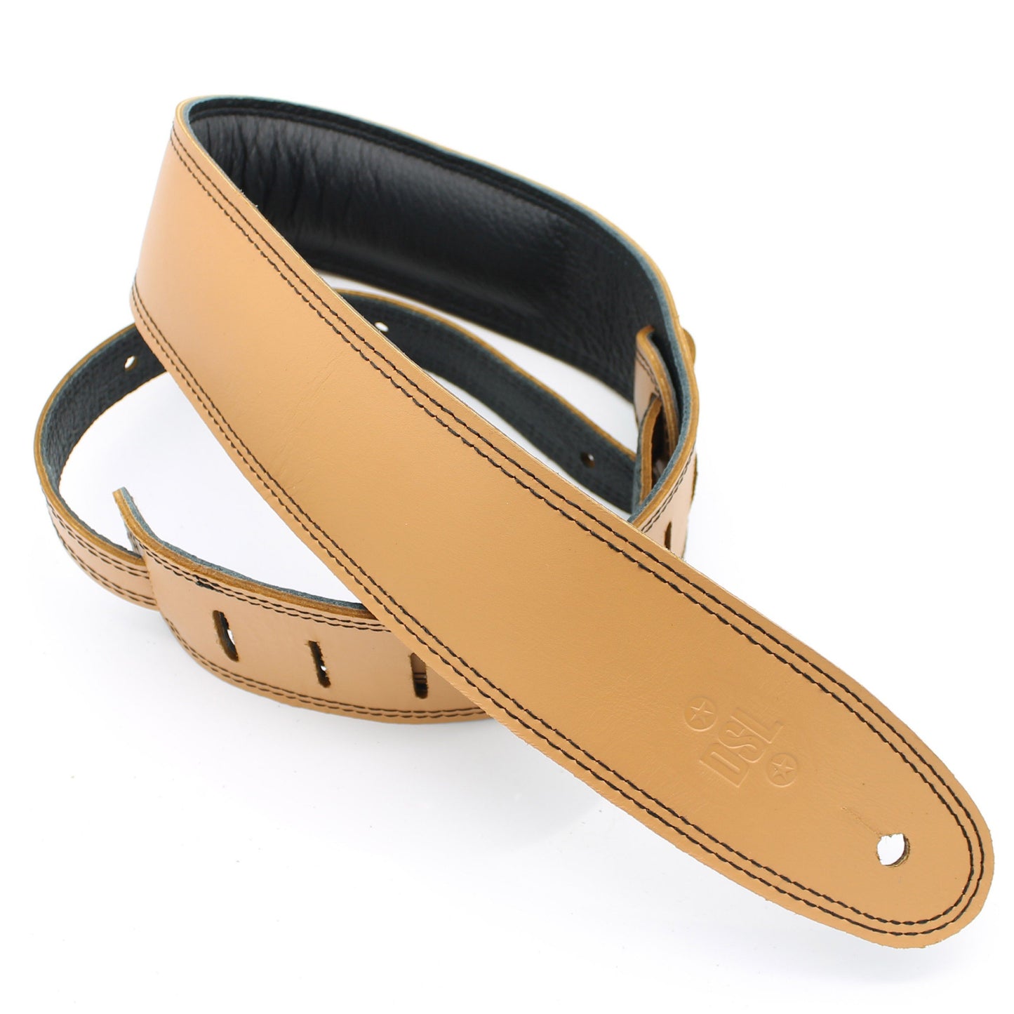 DSL 2.5" Padded Garment Strap in Tan & Black
