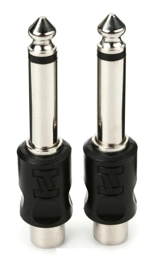 HOSA GPR101 Adapter RCA To 1/4" TS 2Pieces