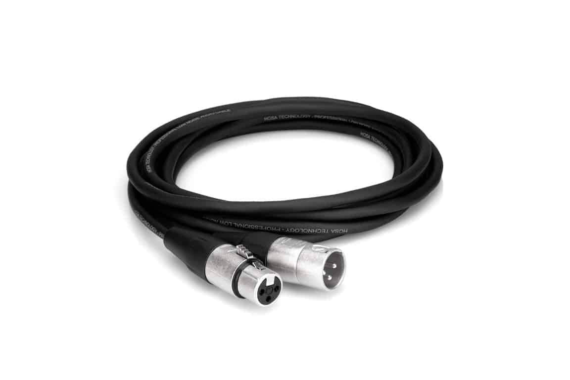 HOSA HXX005 Pro Balanced Interconnect Cable REAN XLR3F to XLR3M 5Ft