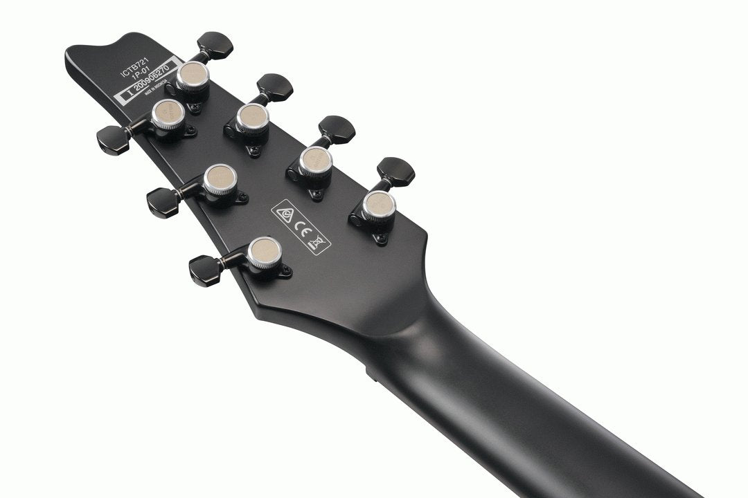 Ibanez Iron Label ICTB721 7 Strings in Black Flat