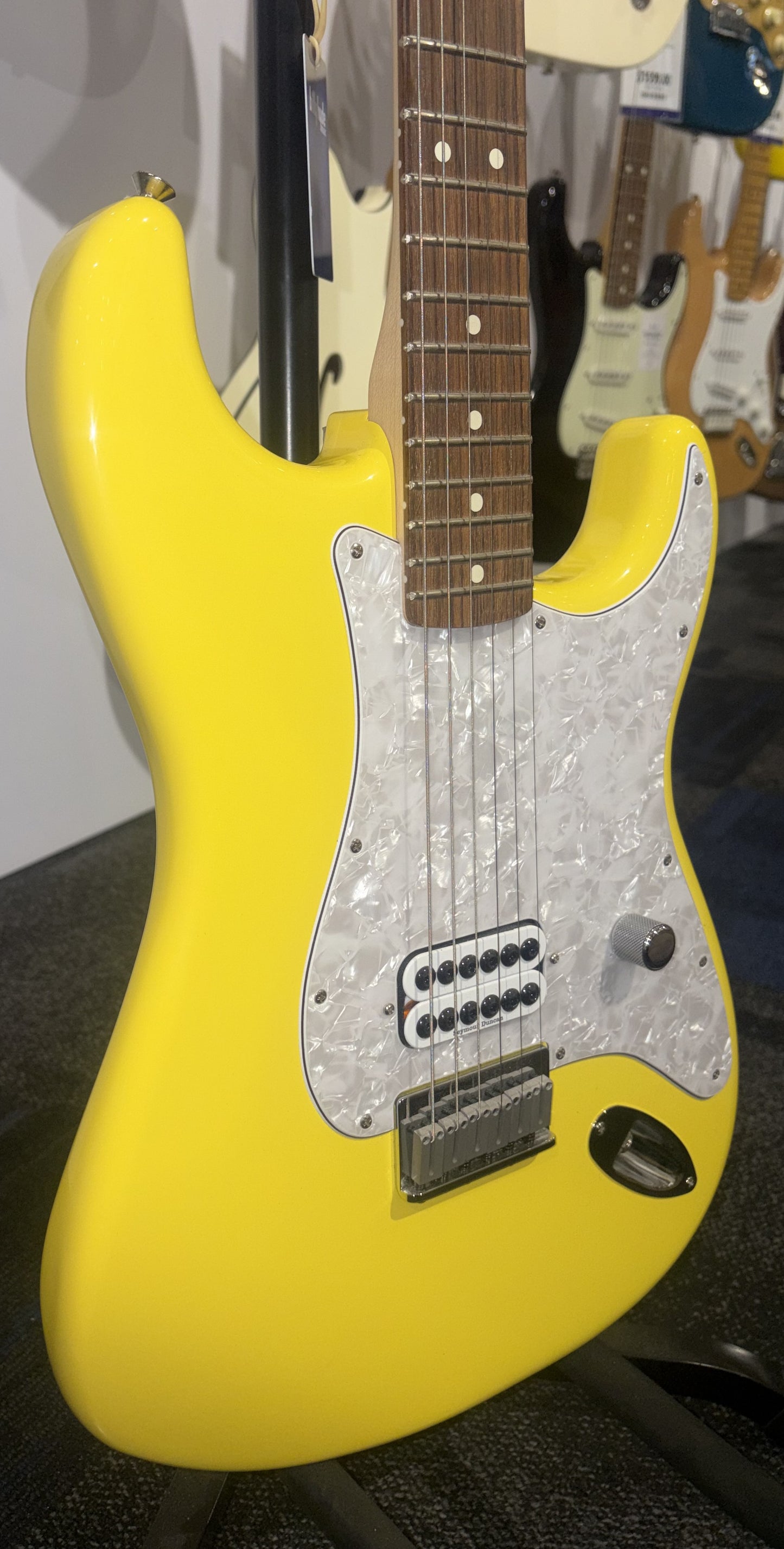 Fender Tom DeLonge Stratocaster, RW Fingerboard in Graffiti Yellow | EX-DEMO