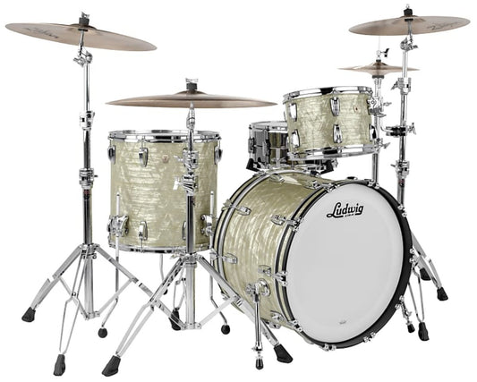 Ludwig Classic Maple Mod 4 Piece Shell Pack in Classic Olive Pearl