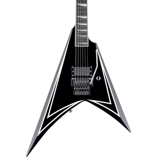 ESP LTD Alexi Laiho Sawtooth SE 20th Anniversary Electric Guitar in Black with White Pinstripe