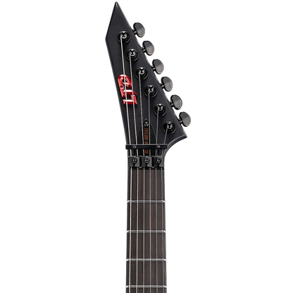ESP LTD Arrow Black Metal Electric Guitar in Black Red Burst Satin
