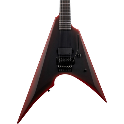 ESP LTD Arrow Black Metal Electric Guitar in Black Red Burst Satin
