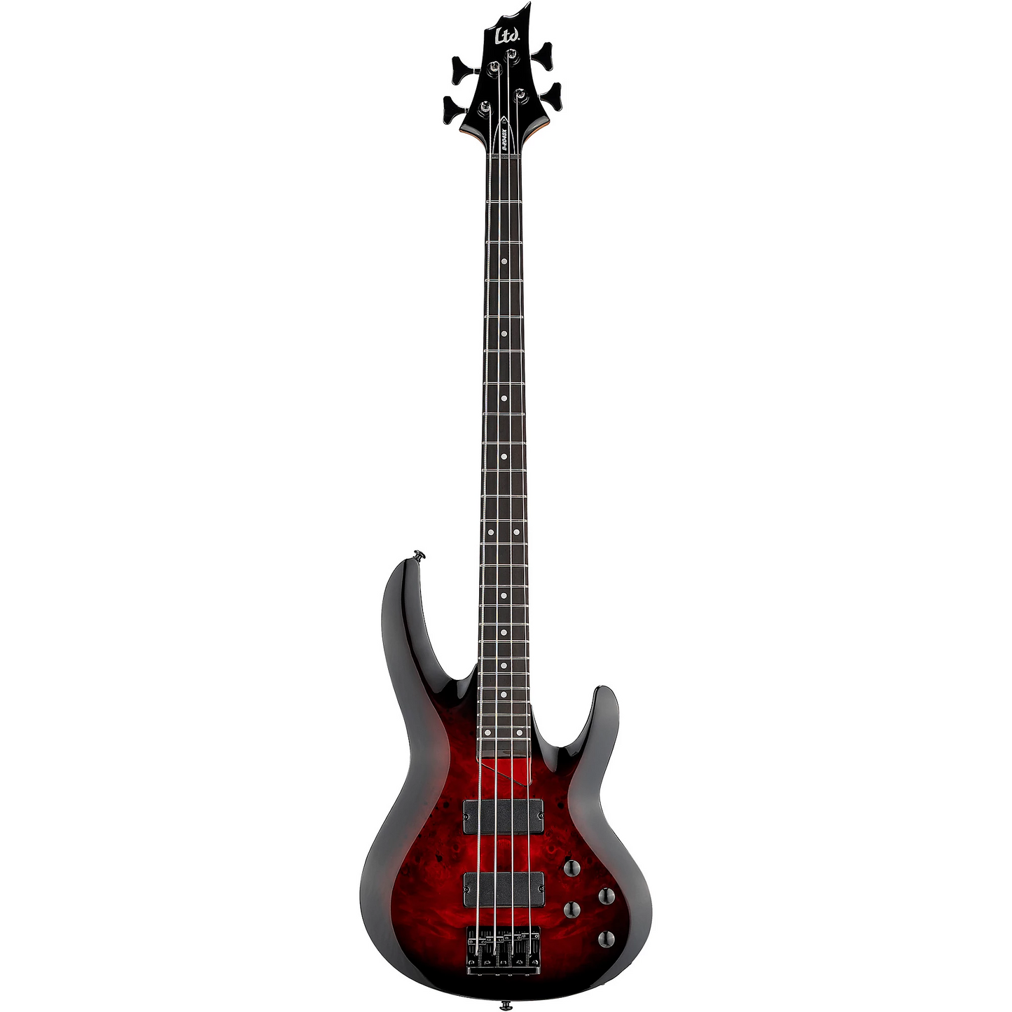 ESP LTD B 204 DX Electric Bass Guitar in Red Burst