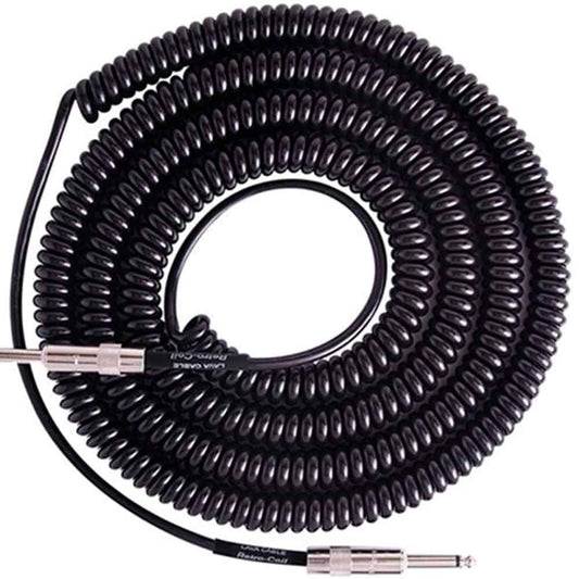 Lava Retro Coil 20' Straight to Straight in Black