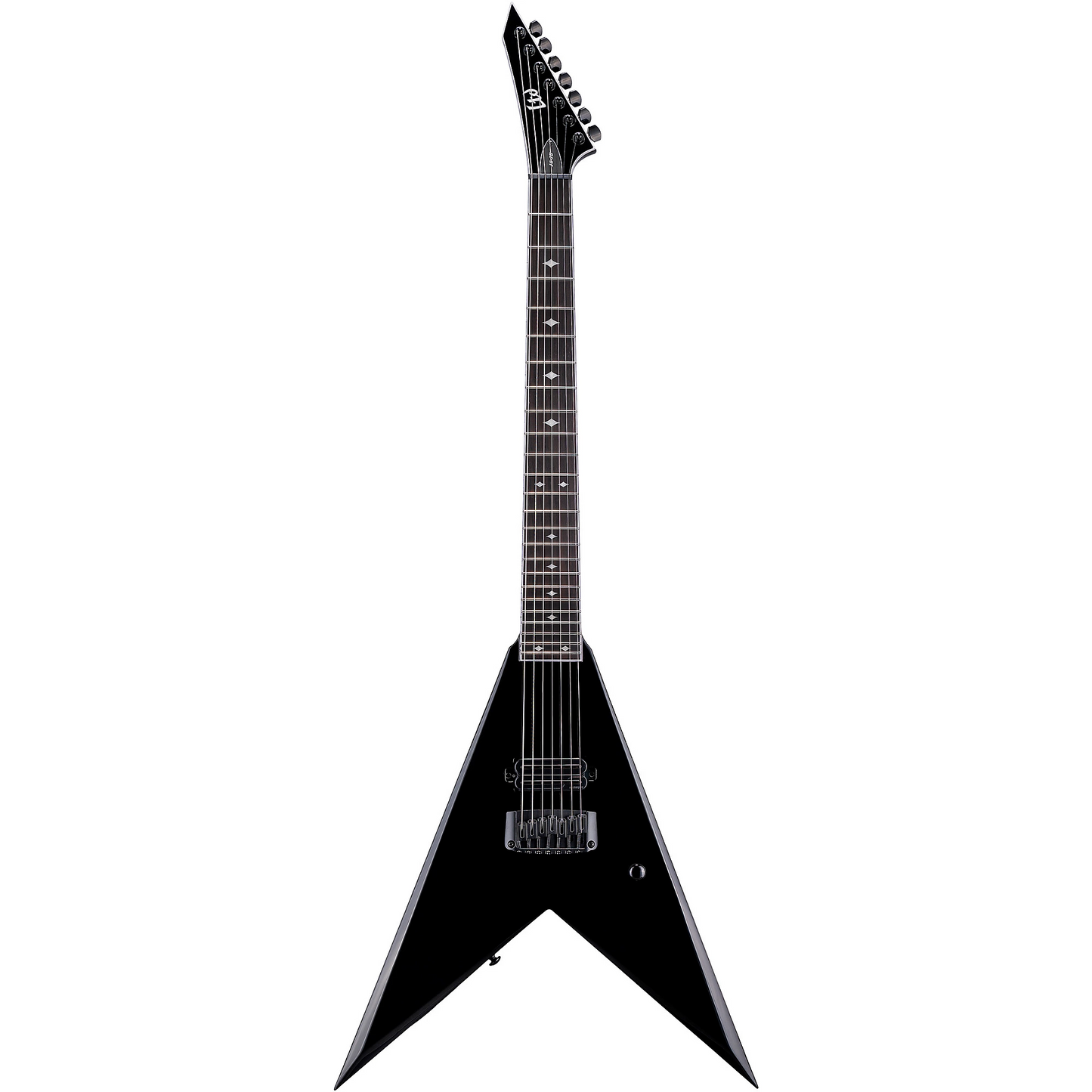 ESP LTD Jack Simmons JS-7 Signature 7-String Baritone Guitar in Black