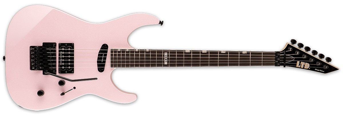 ESP LTD Mirage Deluxe '87 Left Handed Electric Guitar in Pearl Pink