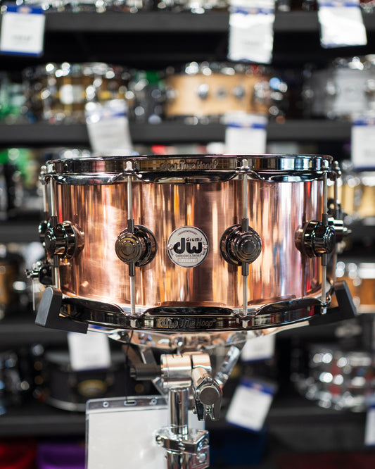 DW Collectors 3mm Copper Snare Drum 14x6.5 Black Nickel Hardware Snare Drum