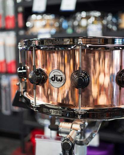 DW Collectors 3mm Copper Snare Drum 14x6.5 Black Nickel Hardware Snare Drum