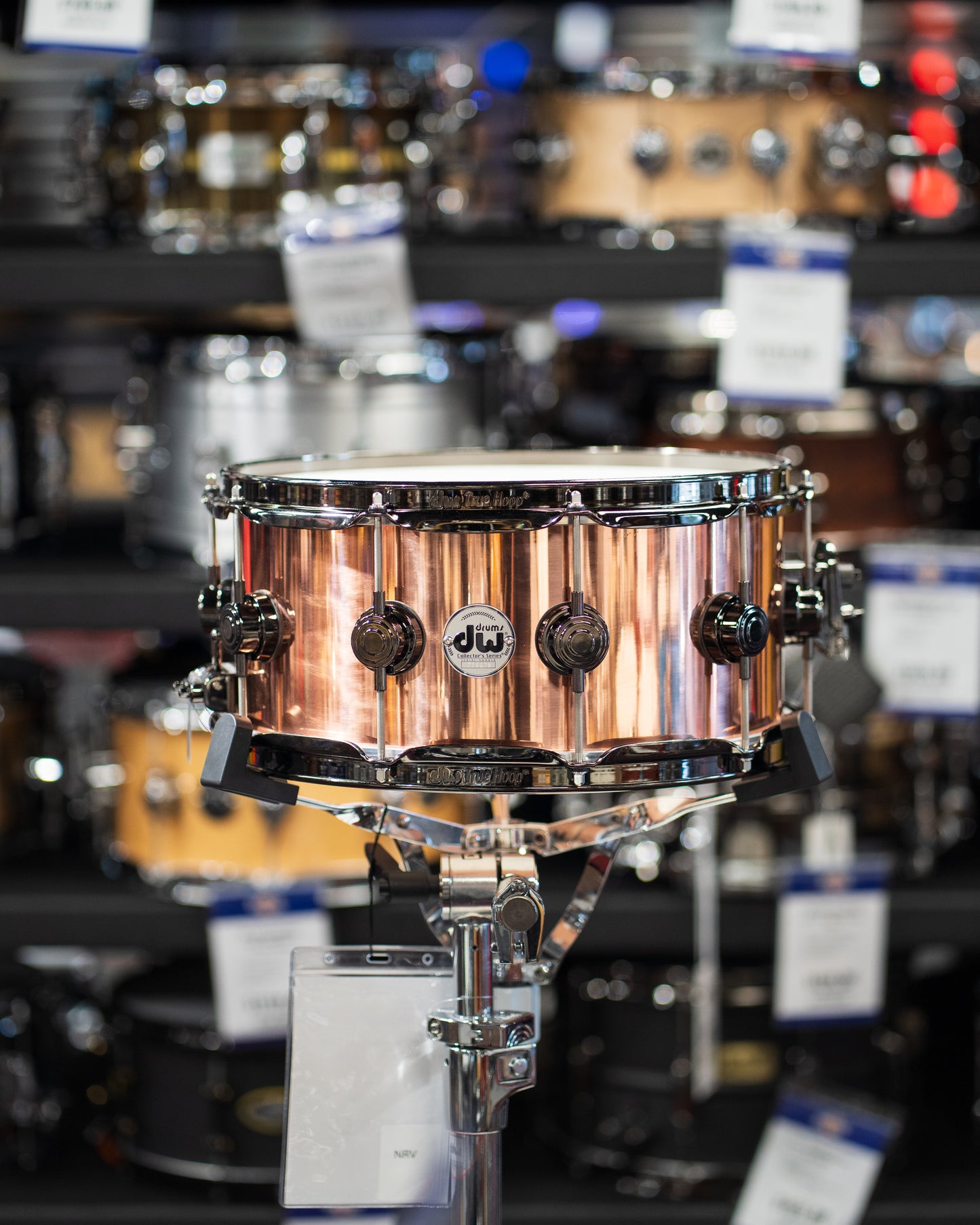 DW Collectors 3mm Copper Snare Drum 14x6.5 Black Nickel Hardware Snare Drum
