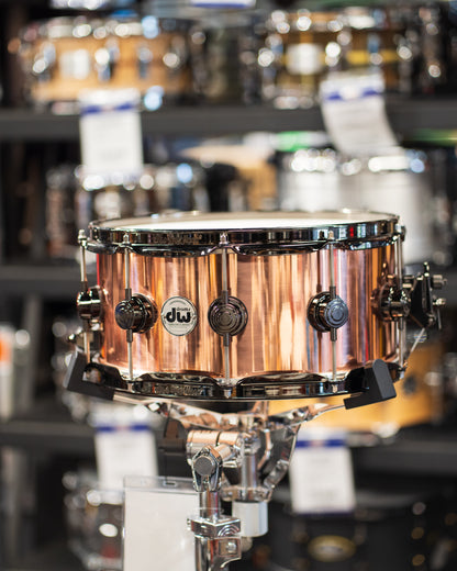 DW Collectors 3mm Copper Snare Drum 14x6.5 Black Nickel Hardware Snare Drum