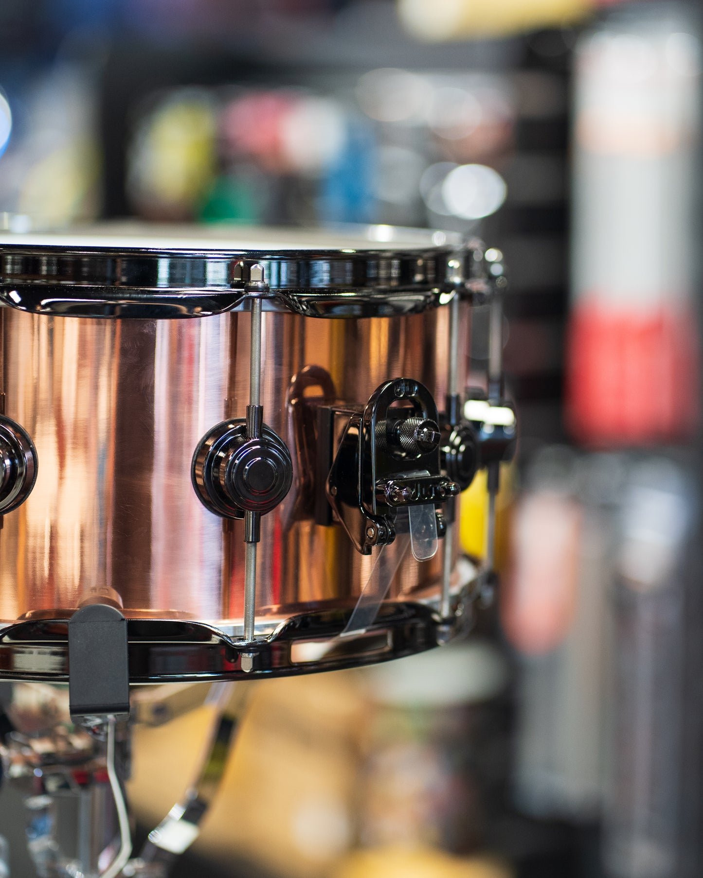 DW Collectors 3mm Copper Snare Drum 14x6.5 Black Nickel Hardware Snare Drum