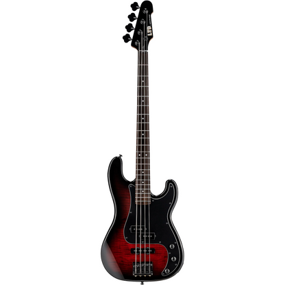 ESP LTD  Surveyor 204 DX Bass Guitar in Red Burst