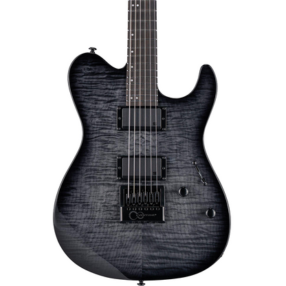 ESP LTD TH 1000 Evertune FM Electric Guitar in See Thru Black Sunburst