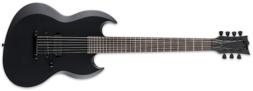 ESP LTD VIPER 1007 BARITONE 7 Strings in BLACK METAL