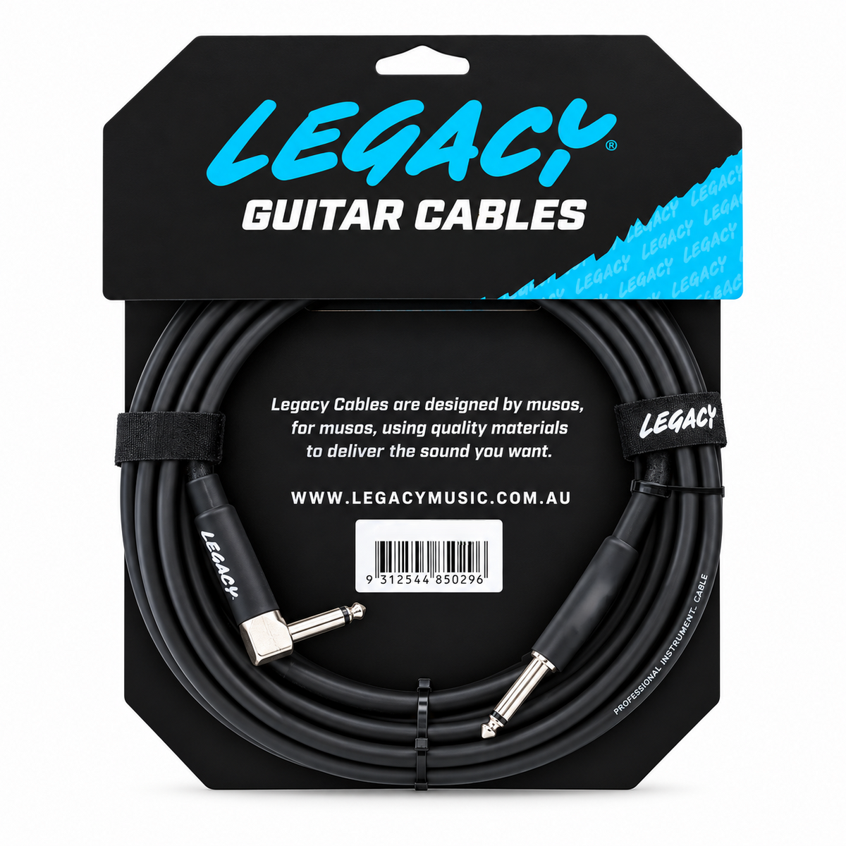 Legacy Instrument Cable Straight/Right Angle - 10ft