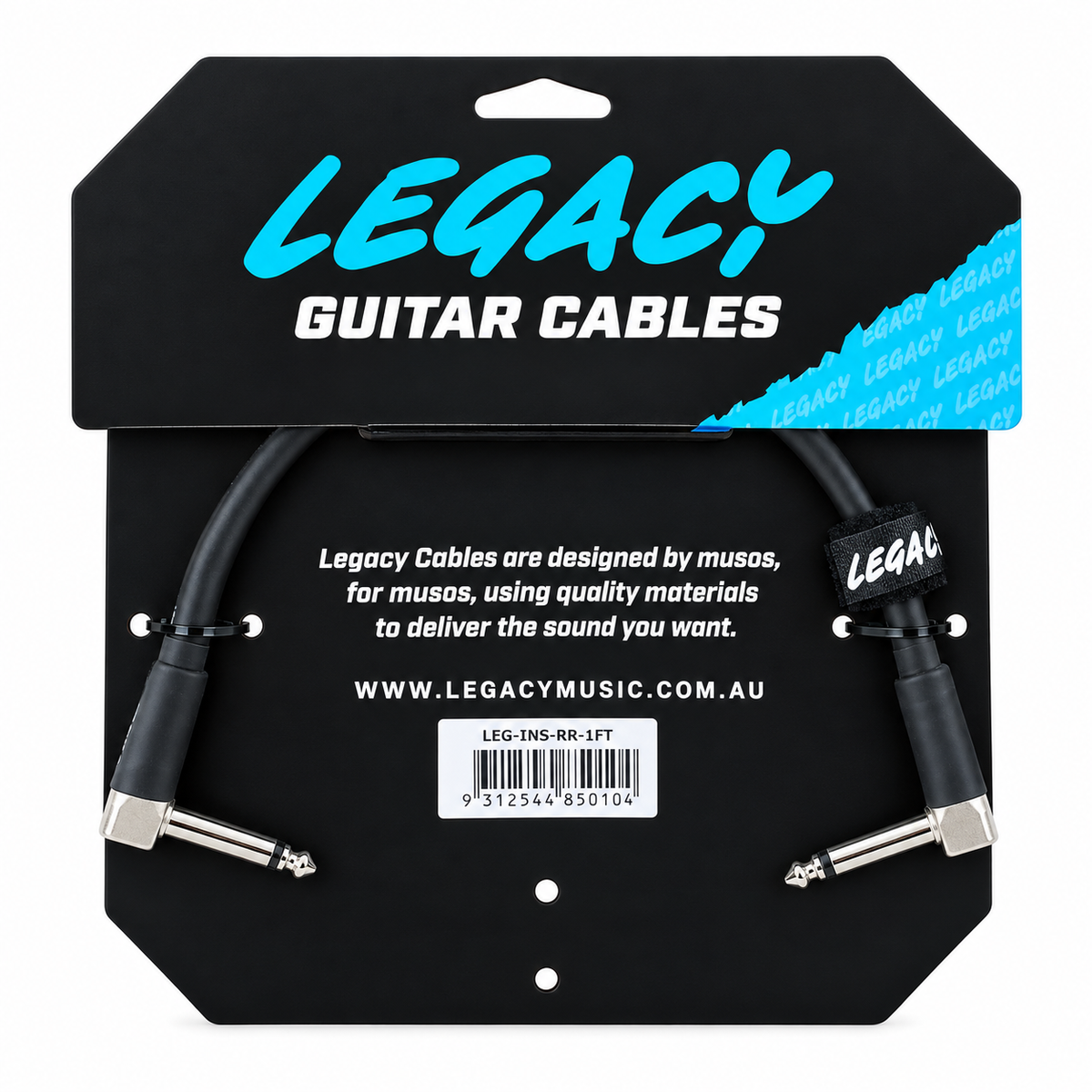 Legacy Instrument Cable Right Angle/Right Angle - 1ft