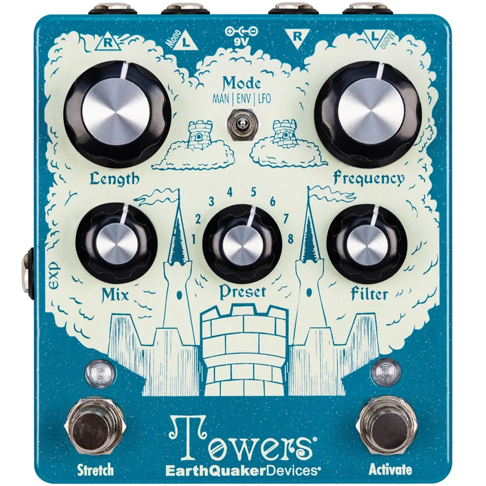 EarthQuaker Devices Towers Stereo Reverberant Filter Pedal