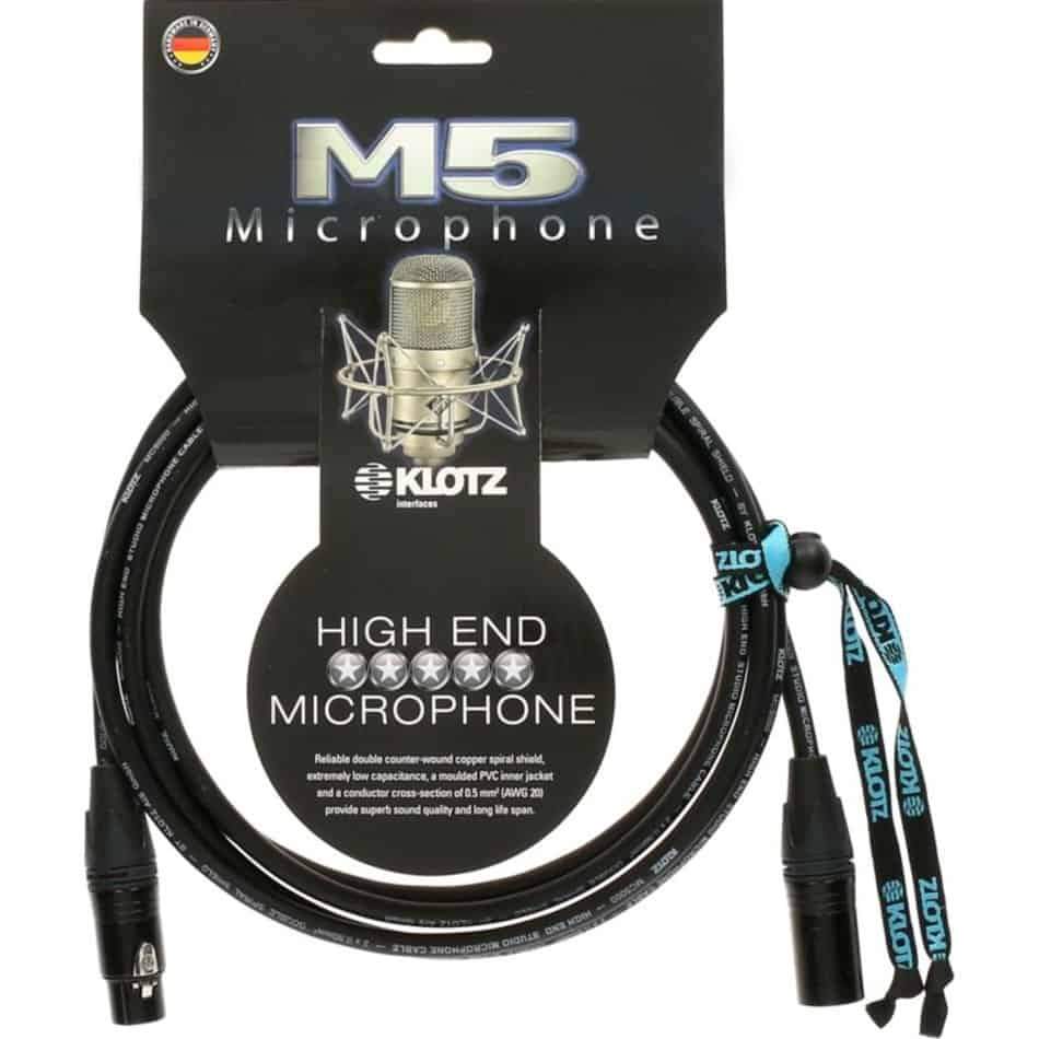 Klotz M5 3m Pro Microphone Cable