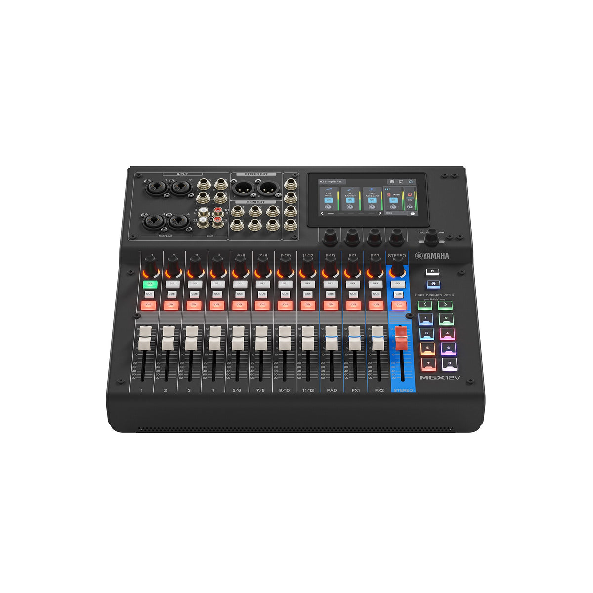 Yamaha MGX12V Digital Mixing Console With Video Interface in Black