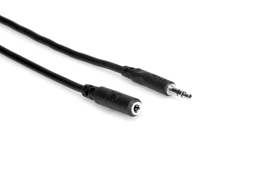 HOSA MHE110 Headphone Extension Cable 3.5 mm TRS to 3.5 mm TRS 10ft
