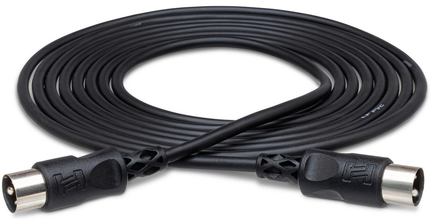 HOSA MID301BK MIDI Cable 1Ft in Black