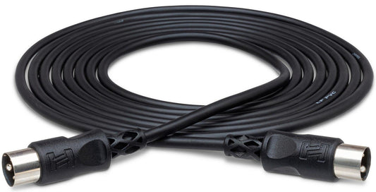 HOSA MID301BK MIDI Cable 1Ft in Black
